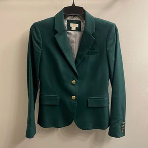 J Crew green schoolboy blazer
